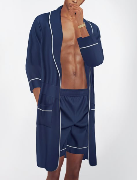 KK Home gown | KK's creation on Patreon Sims 4 Men Pajamas, Sims 4 Cc Male Outfit Set, Sims 4 Cc Male Pyjama, Sims 4 Cc Clothes Male Sets, Sims 4 Cc Clothes Male Pajamas, Male Pajamas Sims 4 Cc, Sims 4 Pajamas Cc Male, Sims4 Men Clothes, Sims 4 Cc Full Body Outfits Male