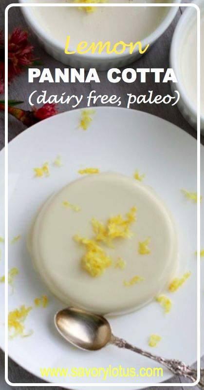 Lemon Panna Cotta, Collagen Recipes, Gelatin Recipes, Panna Cotta Recipe, Random Recipes, Dairy Free Paleo, Paleo Sweets, Paleo Desserts, Paleo Treats