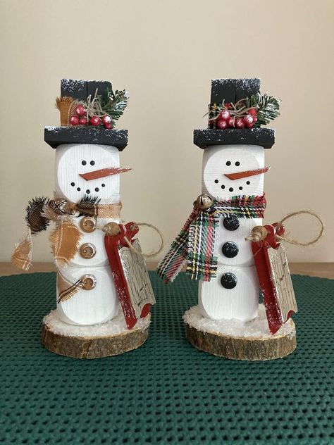 💲Dollar Tree Fanatics Crafts & Decor💲 | Made some cute snowman using the wooden dice from Dollar Tree | Facebook Xmas Wood Crafts Wooden Blocks, Block Snowmen Wooden, Dollar Tree Wooden Dice Crafts, Jenga Blocks Snowman, Dollar Tree Snowmen Crafts, Dollar Tree Wooden Snowman, Wooden Block Snowman Crafts, Dollar Tree Wooden Blocks Diy, Dollar Tree Blocks Diy