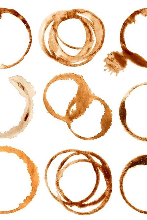 Coffee Ring Stain, Ring Vector, Coffee Ring, Coffee Stamps, Coffee Paper, Brown Cups, Coffee Painting, Coffee Staining, 17th Birthday