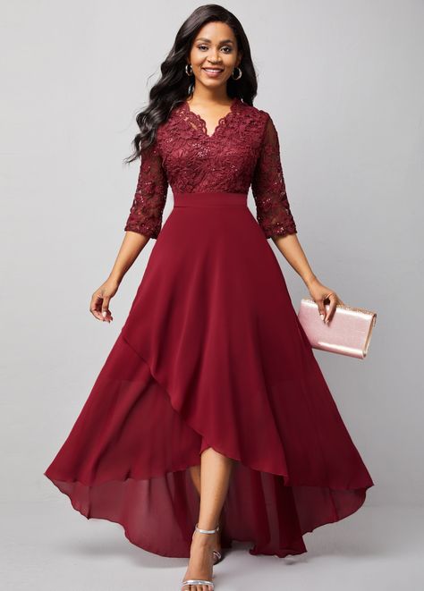 #Dresses Xxl Size Dresses Style, Modlily Dresses, Red Dress Pattern, Dresses Comfortable, Long Party Dresses, Dress Swimwear, Holiday Maxi Dress, Mother Of The Bride Dresses Long, Stitching Dresses