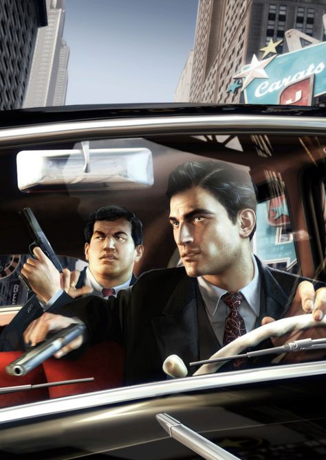 Mafia 2 Paintings Mafia Video Game, Mafia Wallpaper, Grand Theft Auto Games, Gangster Squad, Mafia 3, Mafia 2, Video Game Images, Mafia Game, Gangster Style