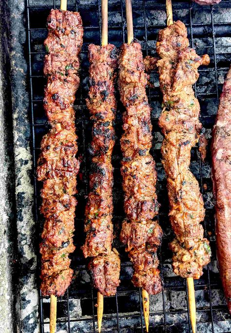 The Best Kofta Kabob Recipe – Moroccanzest Kefta Kabob Recipe, Kafta Kabob Recipe, Kefta Recipe, Kefta Kabob, Kofta Kebab, Mezze Platter, Souvlaki Recipe, Satay Recipe, Kofta Recipe