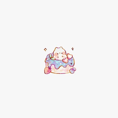 Mochi Tattoo, Food Sketches, Cake Stickers, Notion Icons, Mochi Cake, Food Sketch, Kitty Art, Easy Doodles Drawings, Sticker Ideas