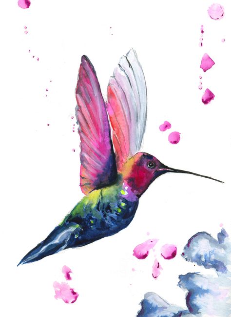 Hummingbird, Hummingbird art, Hummingbird picture, Watercolour print, Bedroom wall art, Abstract painting, abstract art, bird watercolor Cute Hummingbird Illustration, Hummingbird And Flower Painting, Hummingbird Painting Acrylic, Photos Painting, Humming Bird Water Colour, Trippy Hummingbird Tattoo, Birds Photos, Ruby Throated Hummingbird Watercolor, Hummingbird Wall Art