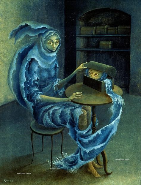 Remedios Varo Surrealism Painting, Vintage Painting, Surreal Art, Art Sculpture, Art Moderne, Dark Art, Art History, A Book, Surrealism