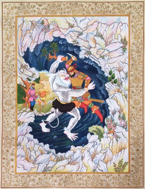 Persian Miniature Painting, King Painting, Rajasthani Art, Persian Art Painting, Persian Miniature, Mughal Paintings, Miniature Paintings, Art Paintings For Sale, Ancient Persian