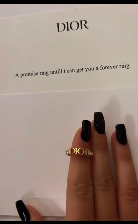 Promise Rings Proposal Ideas, Dior Her, Dior Aesthetic, Forever Rings, Ring Inspo, Cute Engagement Rings, Cute Couple Gifts, My Kind Of Love, Dream Gift