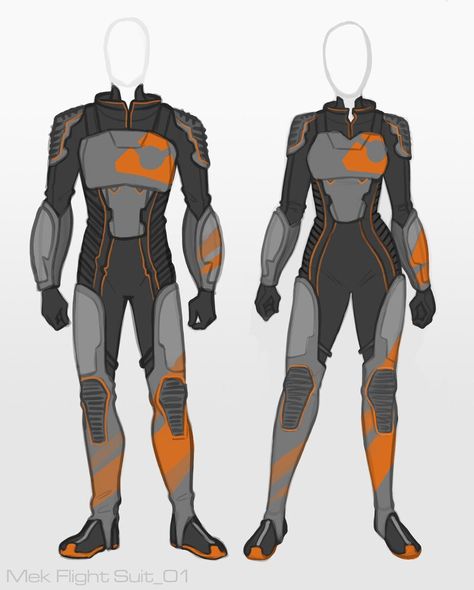 ArtStation - Mekamon Flight Suit Designs Superhero Suit Ideas, Speedster Suit Designs, Hero Outfit Ideas, Superhero Costume Design, Futuristic Space Suit, Rachel Denton, Hero Suit Design, Space Uniform, Hero Suits