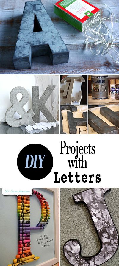 DIY Projects with Letters • Tutorials for using letters and words to decorate your home... Step by step projects! Diy Letter Ideas, Pinterest Crafts, Letter Decor, Diy Letters, Recycled Projects, Decorative Letters, Easy Diy Projects, Letters And Numbers, Creative Crafts