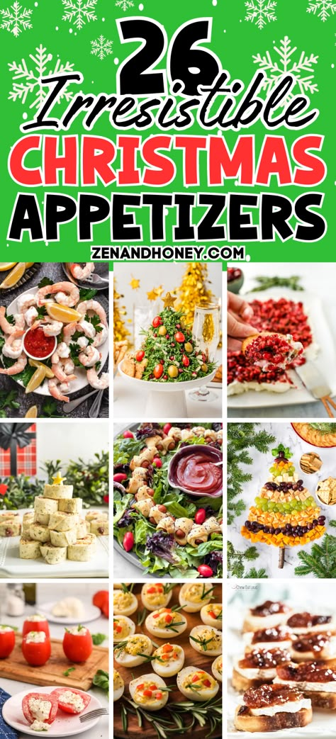 Elegant Christmas Appetizers – Kick off your Christmas celebrations with these 26 elegant Christmas appetizers! From a fancy Christmas Cheese Ball to Christmas Cheese Board and Cranberry Brie Bites, you’ll find many brilliant Christmas snacks and party food ideas! Christmas finger foods, Christmas appetizer recipes, Christmas snacks ideas, Christmas party food. Christmas Friends Party Food, Baking Appetizers, Christmas Snacks Ideas, Finger Foods Christmas, Christmas Appies, Appetizer Recipes Christmas, Christmas Cheese Ball, Party Food Ideas Christmas, Christmas Cheese Board