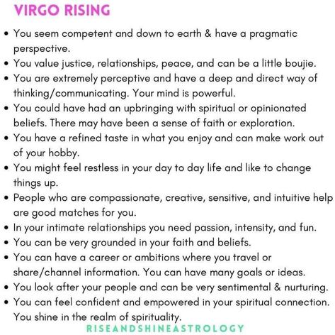 Virgo rising Virgo Rising, Astrology Signs Aries, Magic Secrets, Astrology Meaning, Pisces Traits, Pocket Rocket, The Hierophant, Learn Astrology, Astrology Art