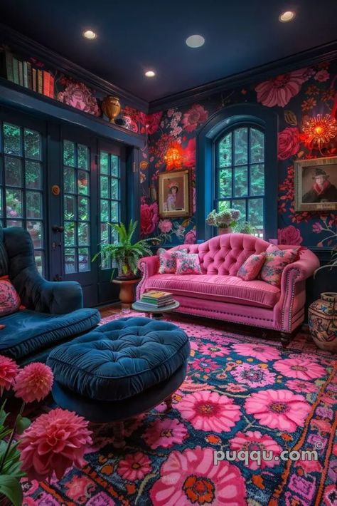 Whimsical Home Decor Ideas: Add Magic to Your Living Space - Puqqu Coastal Living Room Furniture, Bohemian Bedroom Design, Casa Vintage, Whimsical Home, Colourful Living Room, Maximalist Decor, Coastal Living Room, Studio Apartment Decorating, Decoration Inspiration