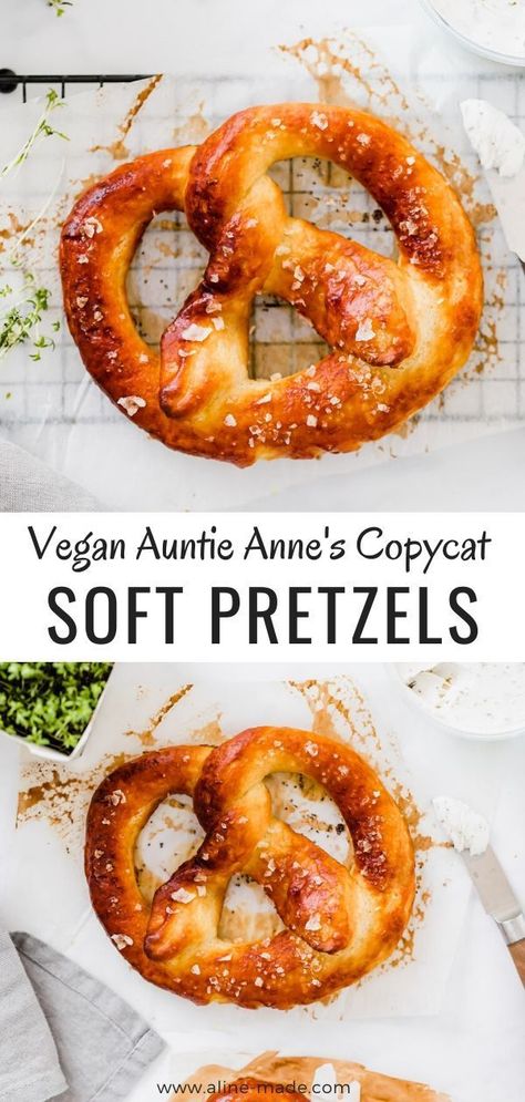 Vegan Soft Pretzel Recipe, Vegan Pretzel Recipe, Vegan Soft Pretzels, Soft Pretzels Recipe, Vegan Bread Recipe, Pretzel Recipe, Vegan Baking Recipes, Pretzels Recipe, Vegan Bread