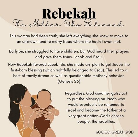 Bible Study For Mothers, Women Of The Bible Art, Rachel Bible, Rebekah Bible, Mothers Of The Bible, Mother Daughter Bible Study, Rebekah Bible Woman, Deborah In The Bible, Ruth And Boaz Bible Story