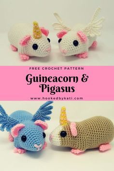 Hairless Guinea Pigs, Beginner Amigurumi, Journal Crafts, Crocheted Animals, Wool Work, My Breakfast, Easy Crochet Projects, Haken Baby, Crochet Diy