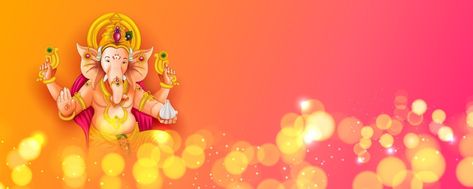 Lord Ganpati background for Ganesh Chaturthi festival of India Ganesh Chaturthi Banner Background, Ganpati Background, Ganesh Chaturthi Festival, Birthday Wishes Pics, Red Background Images, Temple Pictures, Festivals Of India, Background Images For Quotes, Ganpati Bappa