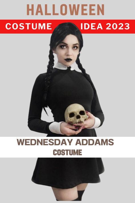 Halloween Addams Family, Halloween Wednesday, Wednesday Costume, Wednesday Addams Costume, Spooky Chic, 2023 Halloween, Women Costume, Scary Halloween Costumes, Family Women