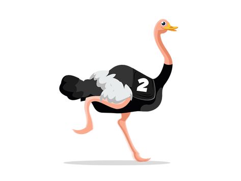 I made this Ostrich Running Animation using Illustrator and Adobe after effect. Challenge was to make it look very flexible and fluid with animation since it's in 2d very flat and boring animations... Animal Running Animation, Ostrich Running, Running Animation, Walking Animation, 2d Character Animation, After Effect, Animated Animals, 2d Character, Simple Cartoon