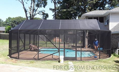 Affordable Aluminum Pool Enclosures, Rescreens, and Repairs — FDR Custom Enclosures LLC Aluminum Pool, Pool Screen Enclosure, Pool Screen, Gated Entrance, Swimming Pool Enclosures, Screened Pool, Greenhouse Frame, Cheap Pool, Landscaping Equipment