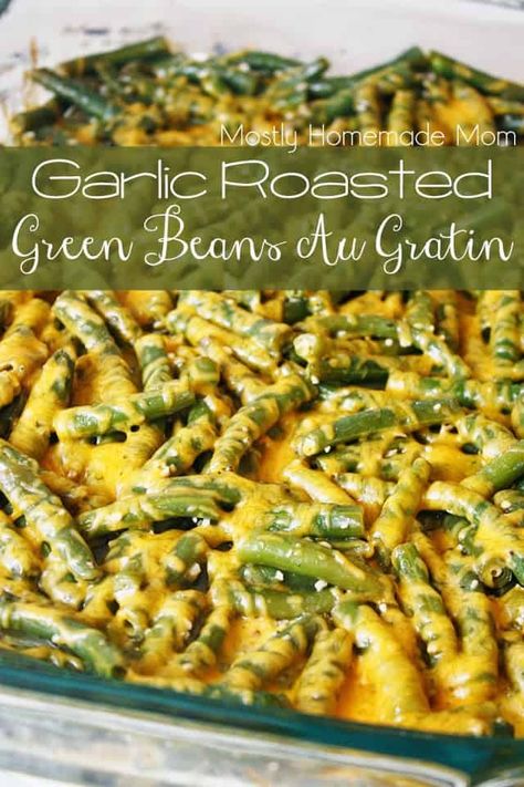 Fresh green beans roast with minced garlic and butter, and then topped with melted cheddar cheese. You’ll never want green beans any other way again! I have high hopes and aspirations for my first vegetable garden this year. We have a pretty small backyard, but the kids mainly use it as a run through to... Read More Roasted Green Beans, Fresh Green Beans, Green Bean Recipes, Veggie Side Dishes, Green Bean, Side Recipes, Veggie Sides, Tempeh, Veggie Dishes