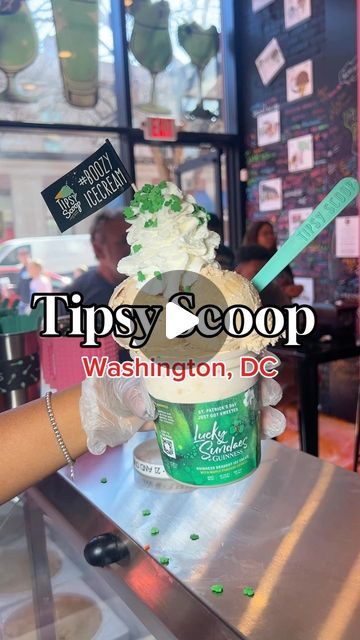 Nick’s Food Review🎖 on Instagram: "DC Boozy Ice Cream @tipsyscoop 🍦🍹
•
What was New York’s…is NOW DC’s First Ever Boozy Ice Cream Parlor 🕺🤩
Enjoy liquor-infused ice cream creations and combinations in the form of sundaes, cocktails, flights and more! 🥳
Come get tipsy! 🍦🤪

#tipsyscoop #tipsyscoopdc #tipsyscoopnyc #boozy #boozyicecream #washingtondc #dc #dcfood #dcicecream #icecream #flights #stpatricksday #guinness #cherryblossom #goodeats #eatup" Ice Cream With Alcohol Recipes, Ice Cream Cocktails Alcohol, Booze Ice Cream Recipe, Ninja Creami Boozy Ice Cream Recipes, Homemade Boozy Ice Cream, Boozy Ice Cream, Dc Food, Ice Cream Parlor, Food Reviews