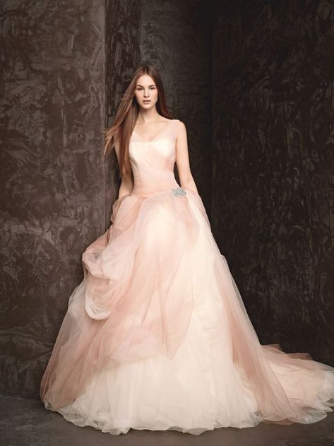 White by Vera Wang Vera Wang Bridal Gown, Vera Wang Bridal, Bridal Gown Styles, Vera Wang Wedding, Silver Cocktail Dress, Blush Wedding Dress, Wedding Dresses Vera Wang, White By Vera Wang, Pink Wedding Dress