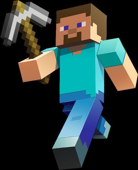 Steve Steve From Minecraft, Minecraft Png, Minecraft Steve, Recent Anime, Cool Poses, Pictures To Draw, Black Backgrounds, Minecraft, Anime Art