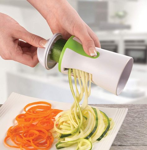 Vegetable Spiral Slicer - Veggie Spiralizer #6691 Vegetable Spiralizer, Spiral Vegetable Slicer, Spiralized Vegetables, Zucchini Pasta, Creative Kitchen, Vegetable Slicer, Vegetable Tools, Spaghetti Pasta, Pasta Noodles