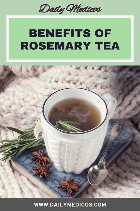 There are many reasons why you would want to try rosemary tea. As we have seen, it has many benefits for your health as well as your mood. There are also other reasons why you might enjoy this tea, and here are some of the main ones Rosemary Tea Recipe, Making Herbal Tea, Benefits Of Rosemary, Rosemary Tea, Tea Snacks, Perfect Cup Of Tea, Rosmarinus Officinalis, Tea Benefits, How To Dry Rosemary