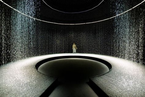 LIGHT in WATER by Dorell.Ghotmeh.Tane / Architects | Installations Conception Scénique, Rain Water Collection Diy, Rainwater Collection, Water Architecture, Olafur Eliasson, Rain Water Collection, Nanjing, Scenic Design, Milan Design Week