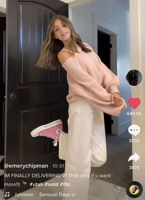 Emery Chipman Ootd, Emerychipman Outfits, Emery Chipman Outfit, Emery Chipman, Utah Girl Style, Modest Fashion Christian, Utah Girl, Thrift Store Outfits, Pink Converse