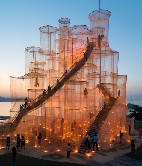 Invisible Cities, Lights Artist, Design Visual, Stage Design, Land Art, Exhibition Design, Light Art, Landscape Architecture, Design Inspo