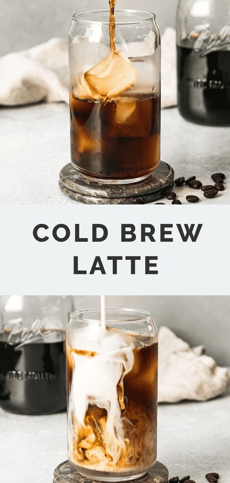 This Iced Cold Brew Latte recipe is velvety smooth and creamy thanks to the perfect combination of cold brew coffee and milk. The easiest way to get a coffee shop style coffee right at home. Dairy free friendly. Cold Brew Coffee Recipe Flavored, Stok Cold Brew Coffee Recipe, Iced Cold Brew, Coffee And Milk, Wellness Content, Cold Brew Coffee Recipe, Cold Brew Recipe, Coffee Place, Coffee Places