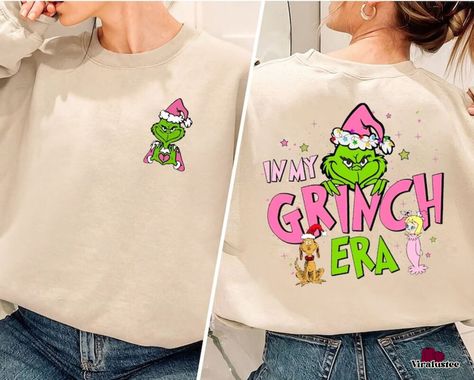 Grinch Sweater, Grinch Hoodie, Choose Your Outfit, Grinch Shirt, Sweatshirt Ideas, Quilt Size Chart, Grinch Shirts, Merry Grinchmas, Handmade Leather Wallet