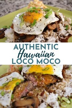 Hawaiian Hamburgers Recipes, Pacific Islander Recipes, Mocoloco Recipe, Hawaiian Hamburger Steak Recipes, Mock Loco Recipe, White Rice Breakfast Recipes, Loko Moko Recipe, Moko Loco Recipe, Hawaiian Meals Traditional