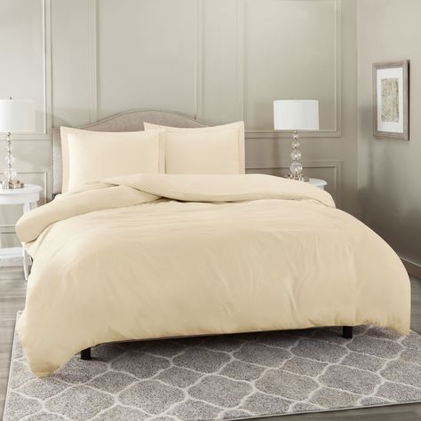 Free 2-day shipping. Buy Nestl 3 Piece Duvet Cover Set, Luxury Bedding Duvet Cover with 2 Pillow Shams, Button Closure, Luxury 100% Super Soft Microfiber, Hypoallergenic, King (90"x104") - Cream Beige at Walmart.com Hotel Collection Bedding, Blue Duvet, Blue Duvet Cover, Bedding Duvet, Come Undone, Soft Bedding, Duvet Bedding, Twin Duvet, Duvet Covers Twin