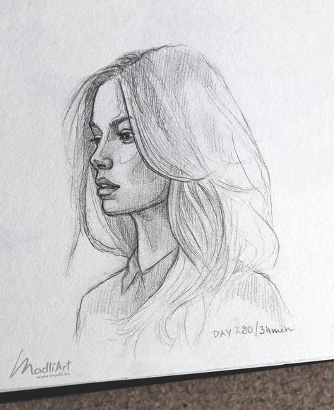 Easy Drawings Sketches People, Side Profile Sketch Woman, Aesthetic Face Sketch, Human Sketches Face, Side Profile Drawing Woman, Drawing Side Profile Female, Female Outline Drawing, How To Draw A Side Profile, Side Profile Sketch