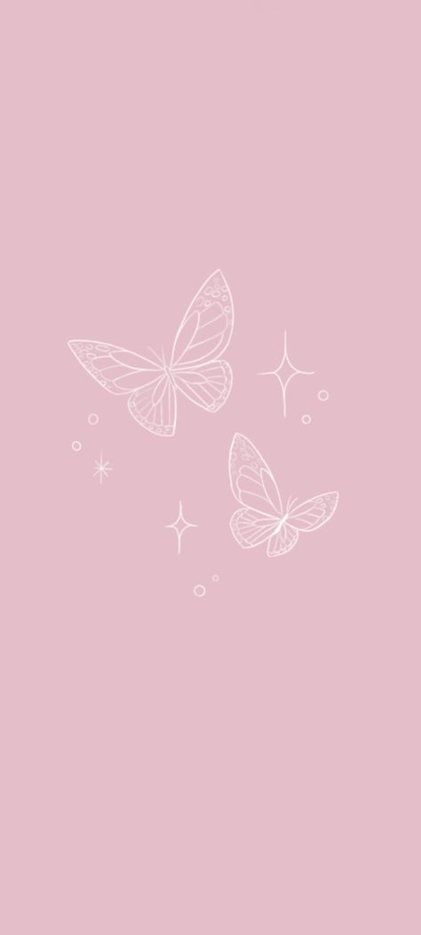 Made by me Pink Butterfly Lockscreen, Pink Wallpaper With Butterflies, Heart And Butterfly Wallpaper, Cute Pink Butterfly Wallpaper, Pastel Pink Butterfly Wallpaper, Light Pink Butterfly Wallpaper, Pink Butterfly Background Aesthetic, Pink Butterfly Wallpaper Backgrounds, Pink Butterfly Aesthetic Wallpaper