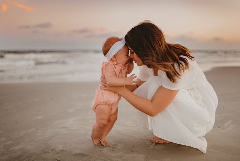 Beach photos in Galveston Texas Beach Photoshoot Ideas For Baby, 2 Month Old Beach Pictures, Baby Girl Photoshooting Ideas Beach, Beach Newborn Family Photos, Infant Beach Photoshoot, Mommy And Me Beach Photos, 6 Month Beach Photoshoot, Family Beach Photos With Baby, Infant Beach Pictures