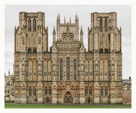 Ornate Architectural Grandeur, Captured in Thousands of Digital Photographs Markus Brunetti, Wells Cathedral, Inspiring Architecture, Cathedral Architecture, Historical Buildings, Religious Architecture, Cathedral Church, St Andrews, Gothic Architecture