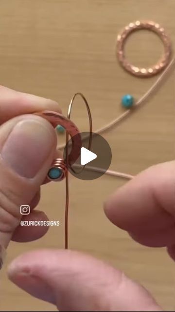 Wire Wrapping Tutorial on Instagram: "Perfect for elevating your everyday look or adding a bit of sparkle to special occasions. Each piece is meticulously handcrafted, with semi-precious stones or beads wrapped in intricate designs, creating wearable art that’s as individual as you are. Repost 👉@zurickdesigns . . . #wirewrappingtutorial #handmade #jewelrymaker #jewelrydesigner #jewelry #wirewrapping #wireart #handmadejewelry" How To Wrap A Bead With Wire, Wire Wrapping Stones Tutorial, Wire Wrapping Techniques, Wire Wrapping Tutorial, Wire Wrapping Stones, Beaded Wraps, Jewelry Maker, Wire Art, Wearable Art