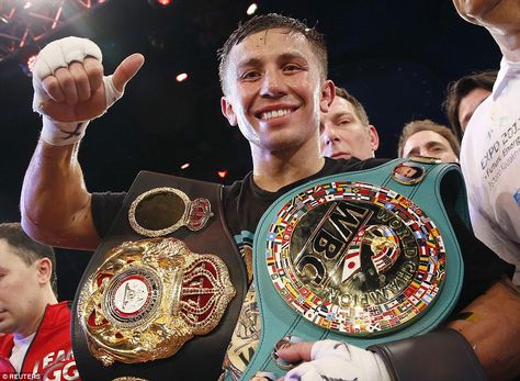 Gennady Golovkin stops Martin Murray in the 11th round as unbeaten ... Ggg Boxing, Boxing Belts, Canelo Ggg, Miguel Cotto, Saul Canelo Alvarez, Triple G, Gennady Golovkin, Anthony Joshua, Tyson Fury