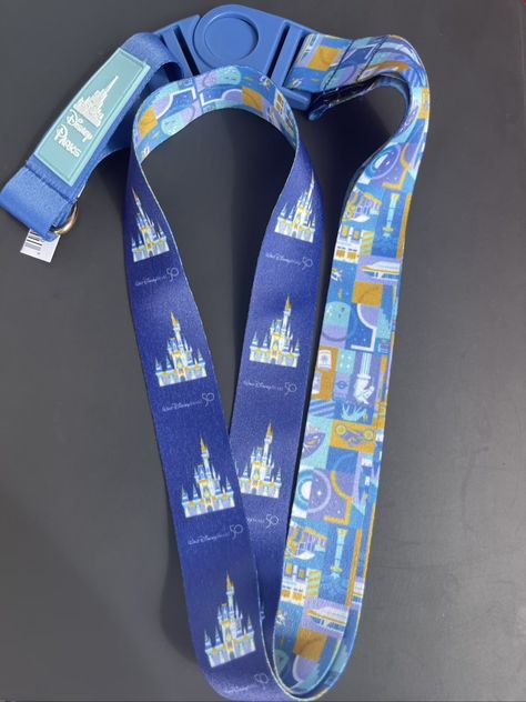 Walt Disney World 50th Anniversary Pin Trading Lanyard & Pouch - Disney Pins Blog Lanyard Pouch, Disney Lanyard, Walt Disney World 50th Anniversary, Disney World 50th Anniversary, Disney Things, Pin Trading, Disney Trading Pins, Disney Addict, Disney Springs