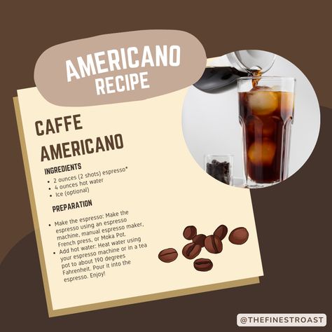 Americano Recipe Coffee, Iced Americano Starbucks, Iced Americano Recipe, Americano Coffee Recipe, Kahlua Baileys Drinks, Americano Recipe, Baileys Drinks, Tea Health, Iced Americano