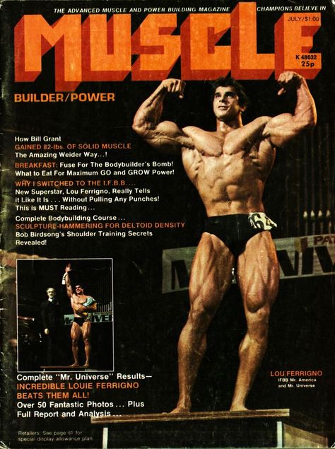 Arnold Bodybuilding, Bodybuilding Art, Muscle Magazine, Old Bodybuilder, Lou Ferrigno, Joe Weider, Shoulder Training, Mr Universe, Bodybuilding Pictures