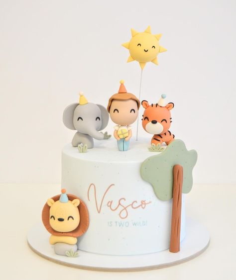 Vasco is TWO wild 🐅😍 | Instagram 2 Wild Birthday Cake, 2nd Birthday Cake Animals, Two Wild Cake Ideas, Birthday Cake For Baby Boy 2nd, Born Two Be Wild Cake Ideas, Born Two Be Wild Birthday Girl Cake, 1st Birthday Boy Cake, 2nd Birthday Cake Boy, Leo Birthday