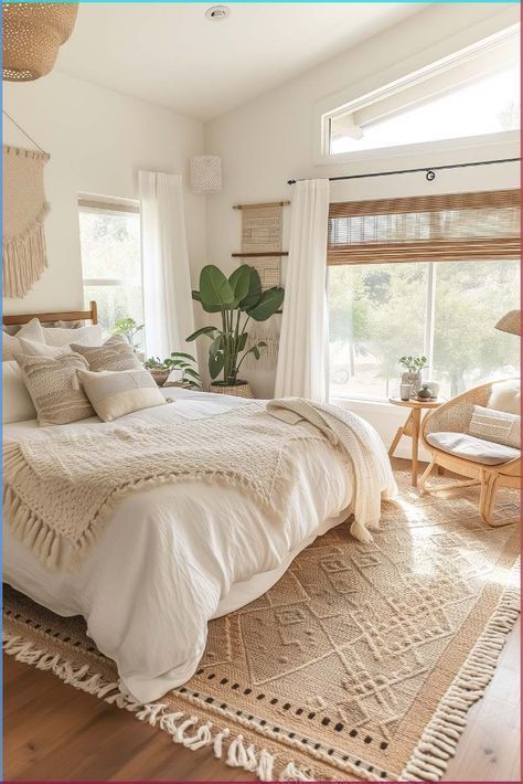 Simple Decor For Bedroom, Simple Modern Aesthetic, Boho Chic Color Palette Home Decor, Wooden Aesthetic Bedroom, Dream Room Inspiration Aesthetic, Boho Room Wall Decor, Room Ideas Wood Floor, Bed Next To Wall, Bedroom High Bed