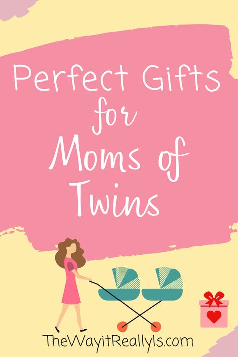 Looking for the best gifts for moms of twins? Here are some great ideas that she’s sure to love! Picked out by a fellow mom of twins!! Baby Shower Gifts For Twins, Twin Baby Shower Gifts, Mom Of Twins, Twin Baby Gifts, Mom Gift Basket, Twins Gift, Twin Baby Girls, Twin Toddlers, Expecting Twins