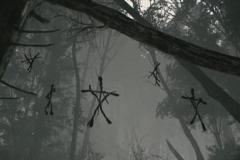 Evil Forest Aesthetic, Blair Witch Aesthetic, Skinwalker Aesthetic, Blair Witch Project Aesthetic, Duskwalker Bride, Salem Witch Aesthetic, Evil Witch Aesthetic, Blair Witch Project, Blair Witch